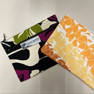 Two Hawaiian pouches. Puakenikeni